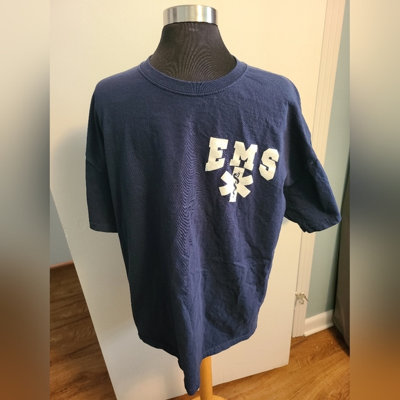 NWOT EMS graphic Navy tee - Picture 2 of 6